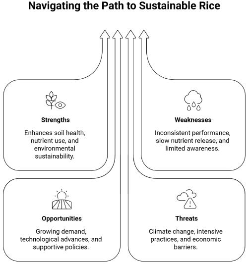 Bio-Organic Fertilizers, Biofertilizers, and Nitrogen-Fixing Biofertilizers (N-Bio Booster) Improve Paddy Productivity: A Narrative Review with SWOT Perspectives